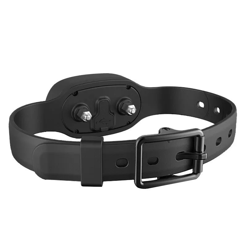 Waterproof rechargeable dog training collar with remote control in black or orange colour