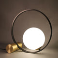 Decorative table lamp with iron holder, modern simple Nordic style for bedside, living room, or study, 220V