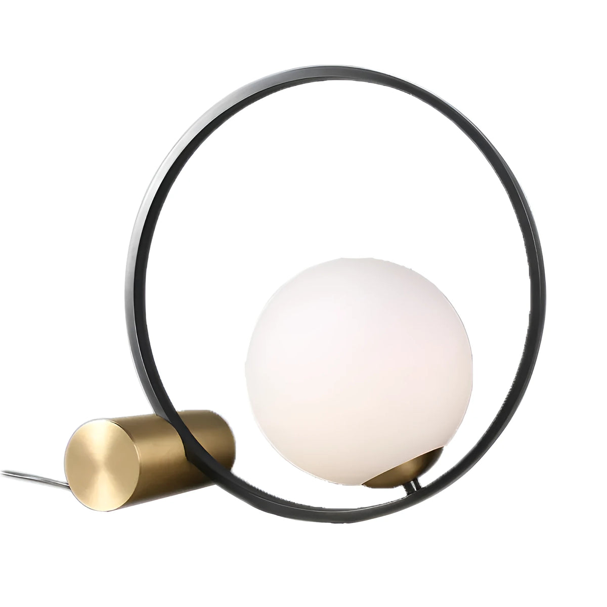 Decorative table lamp with iron holder, modern simple Nordic style for bedside, living room, or study, 220V