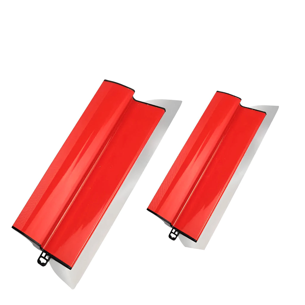 Red-handled 40cm levelling scraper tool for scraping putty and pasting wallpaper