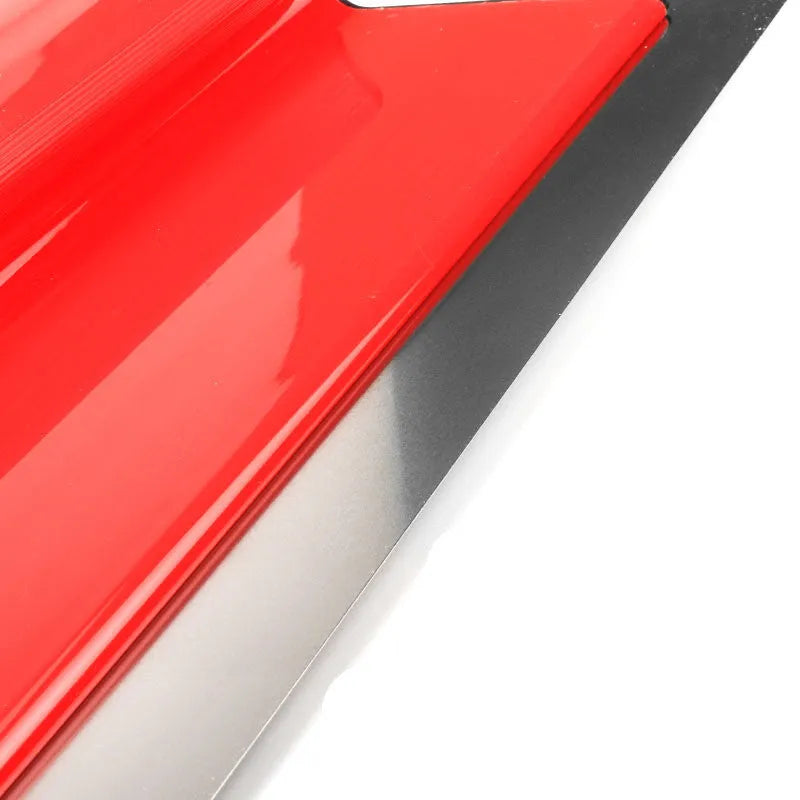 Red-handled 40cm levelling scraper tool for scraping putty and pasting wallpaper