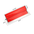 Red-handled 40cm levelling scraper tool for scraping putty and pasting wallpaper