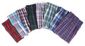 Men's loose cotton woven boxer shorts in breathable underwear design with elastic waistband