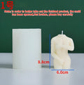 Silicone candle mould creating female figure candles in three shy body designs