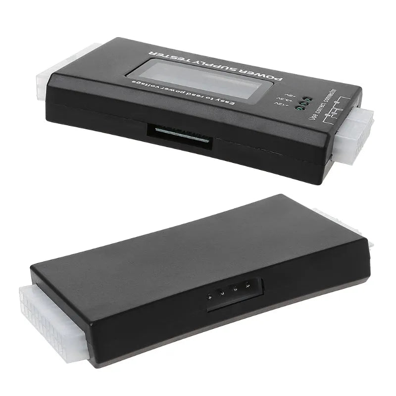 Chassis power supply tester LCD black aluminium alloy with multiple interface connectors
