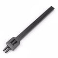 Black leather round hole punch tool with 4mm spacing for manual leather craft projects