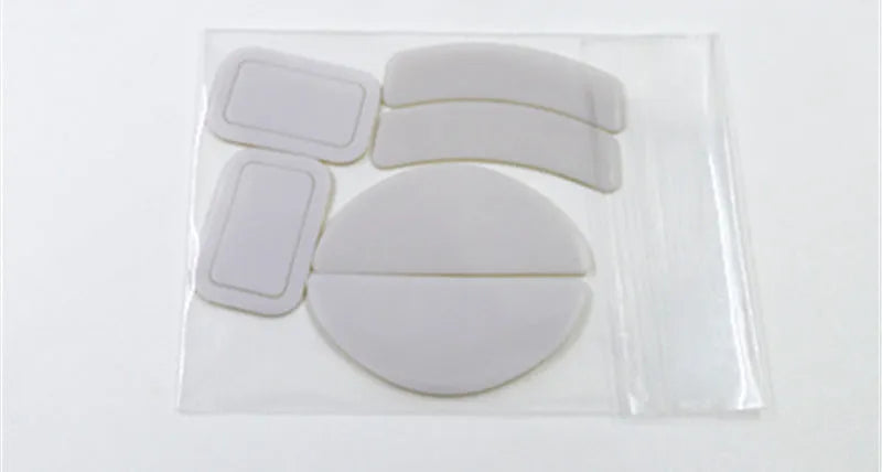 White Arc Edge mouse skates for Logitech G PRO X Superlight GPX GPW mice with anti-static tweezers.