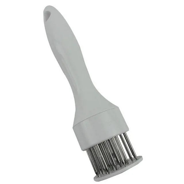 Pine meat needle tenderiser for steak in white or black colour option, handheld reusable kitchen tool
