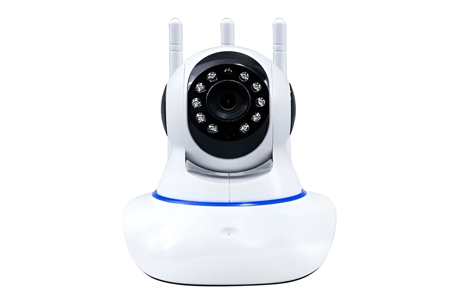 Wireless camera with 360 degree rotating head and night vision for home monitoring
