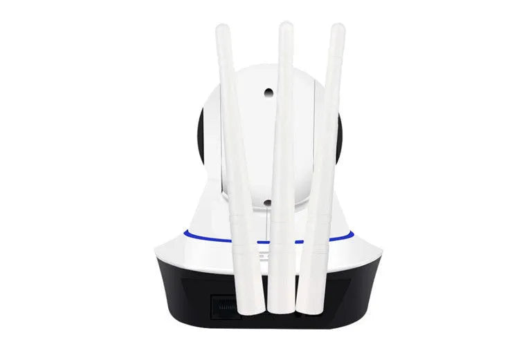 Wireless camera with 360 degree rotating head and night vision for home monitoring