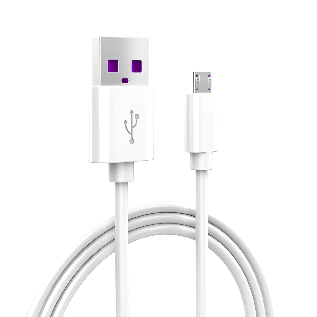 White 1m USB data cable with single head for Android and Type-C mobile phones