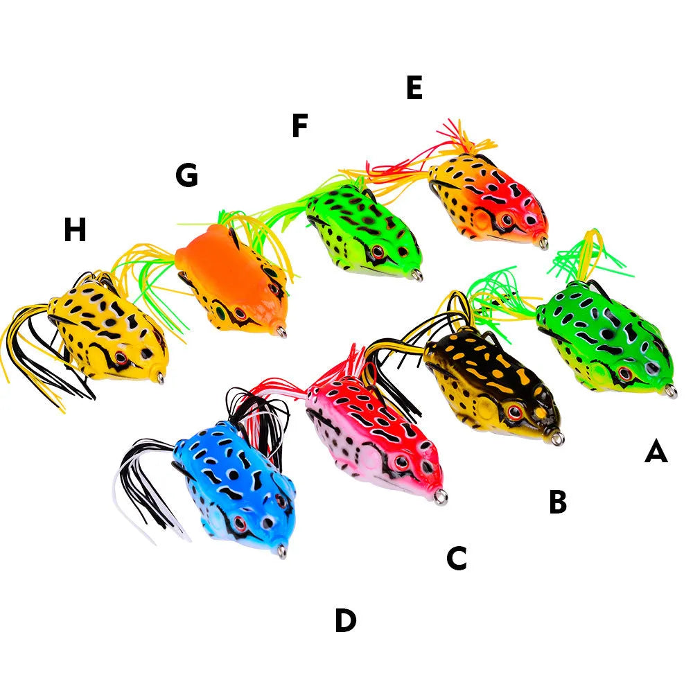 Simulation thunder frog PVC soft fishing bait in colour A, 13g weight, 6cm length