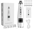 Black electric blackhead suction instrument with USB power, 5-gear suction, 450mAh battery, 133g, 173x44x40mm