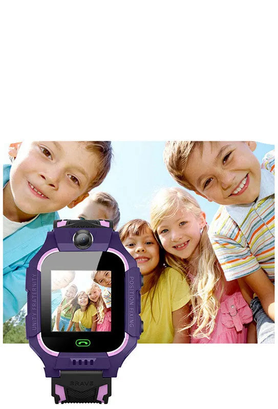 Z6 Q19 children's smart phone watch with 1.44-inch touch screen in green, purple, or red colour options