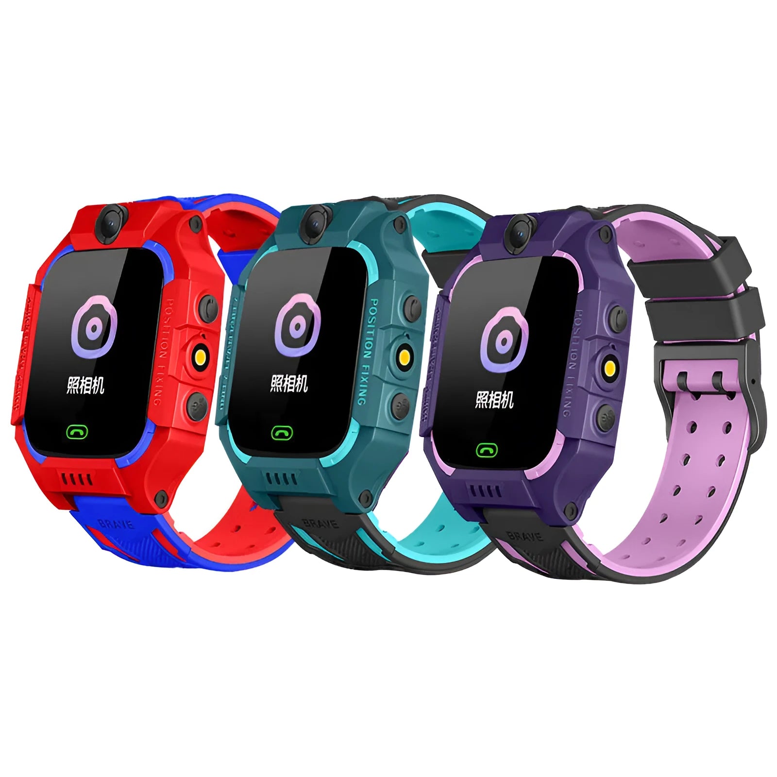 Z6 Q19 children's smart phone watch with 1.44-inch touch screen in green, purple, or red colour options