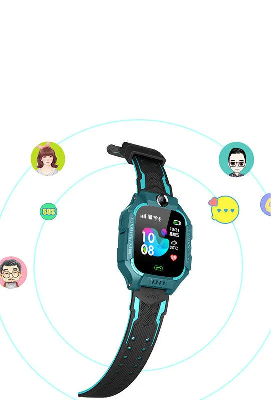 Z6 Q19 children's smart phone watch with 1.44-inch touch screen in green, purple, or red colour options