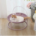 Removable washable cat hammock pet bed 45x45x40cm cloth pink style for small dogs and cats