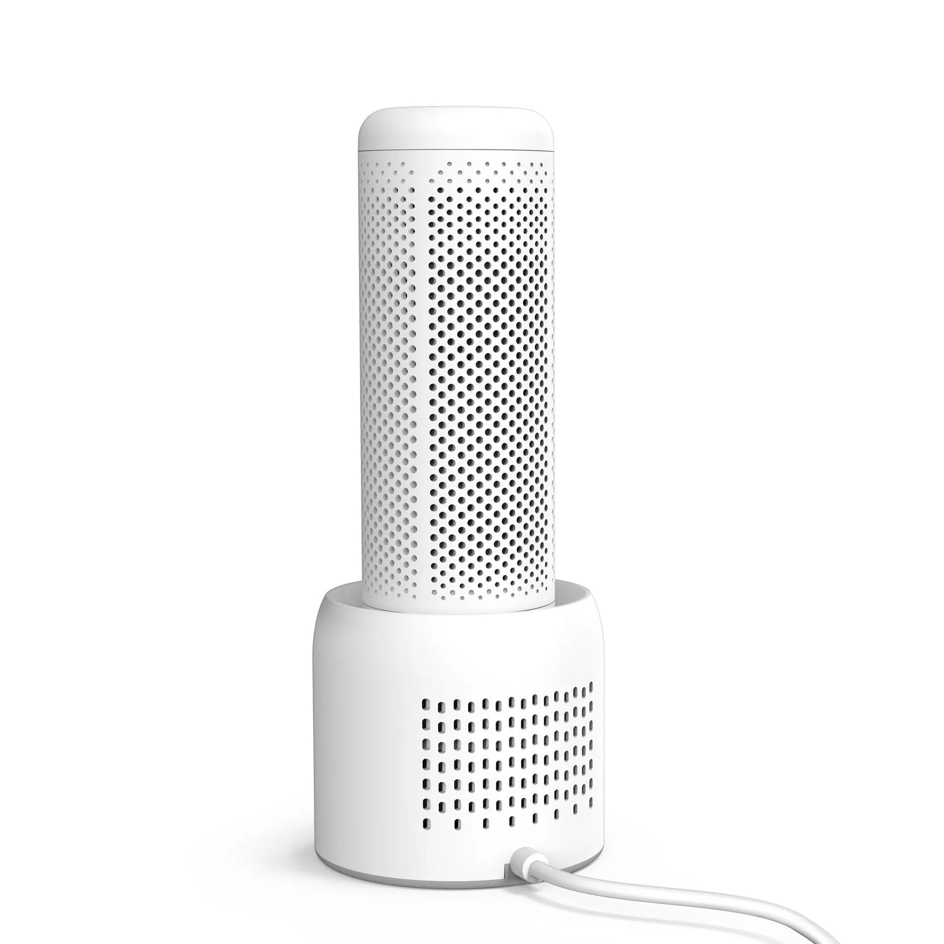 White small indoor dehumidifier with 1 litre tank for rooms up to 10 square metres