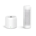 White small indoor dehumidifier with 1 litre tank for rooms up to 10 square metres