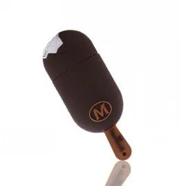 Cartoon PVC chocolate-shaped USB flash drive with simulation dove chocolate design and M-shaped popsicle colour