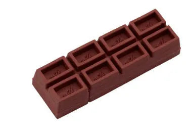 Cartoon PVC chocolate-shaped USB flash drive with simulation dove chocolate design and M-shaped popsicle colour