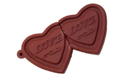 Cartoon PVC chocolate-shaped USB flash drive with simulation dove chocolate design and M-shaped popsicle colour