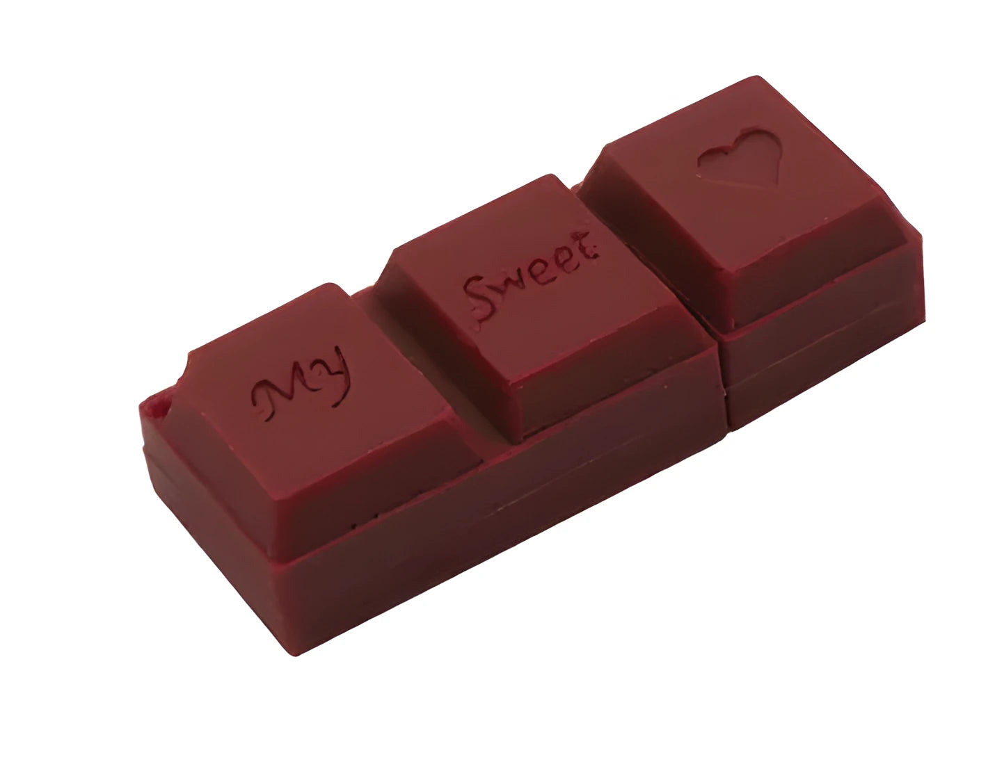 Cartoon PVC chocolate-shaped USB flash drive with simulation dove chocolate design and M-shaped popsicle colour