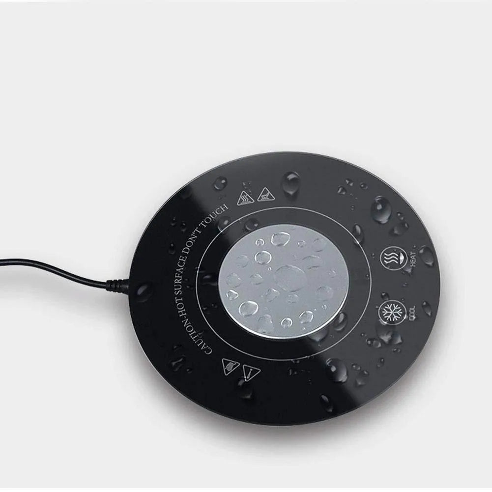 Hot and cold coaster with USB cable, semiconductor refrigeration technology for desk drink temperature control