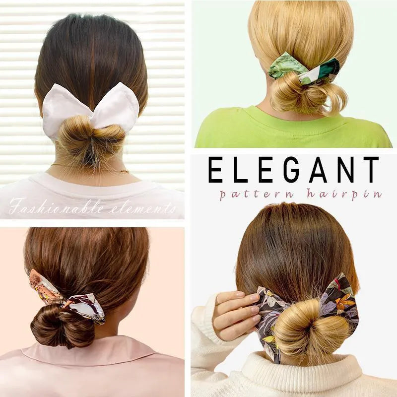 A women's cotton headband with a bowknot style in a natural colour, shown laid flat.