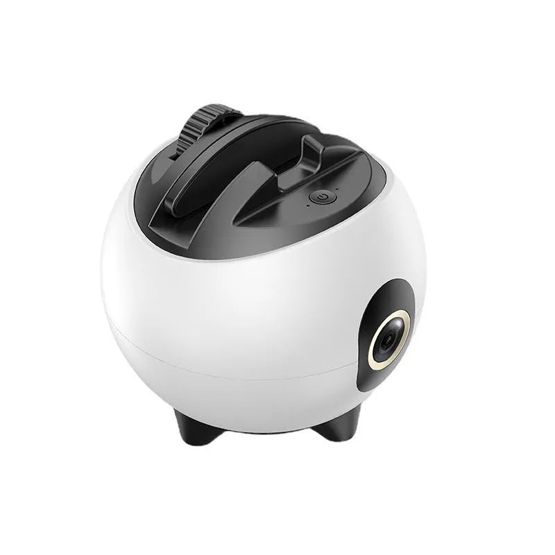 White ABS mobile phone stabilizer gimbal for Douyin live streaming, follow-up pan tilt, 107 x 107.8 x 104.2 mm