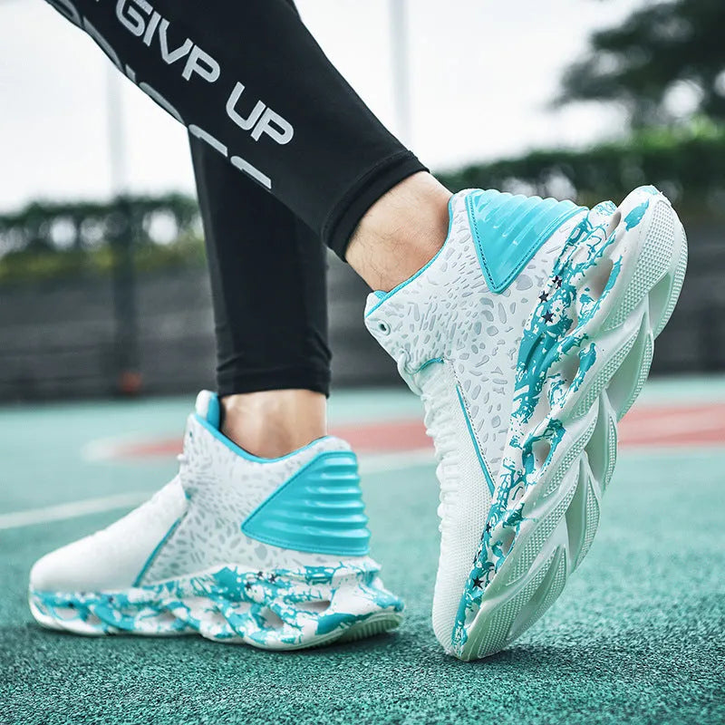 Men's camouflage sports leisure blade old shoes with round toe, low top, rubber sole and front tie in summer style
