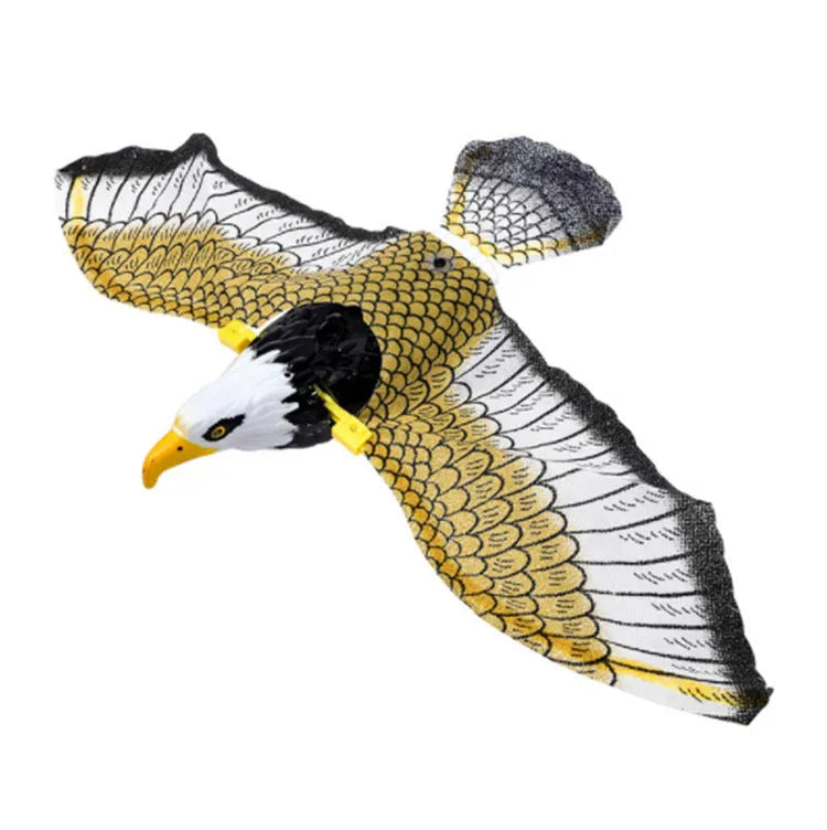 Simulation bird cat toy hanging eagle rotating from ceiling for pet play