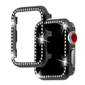 Aluminium alloy diamond protective case for Apple Watch in multiple metallic colours