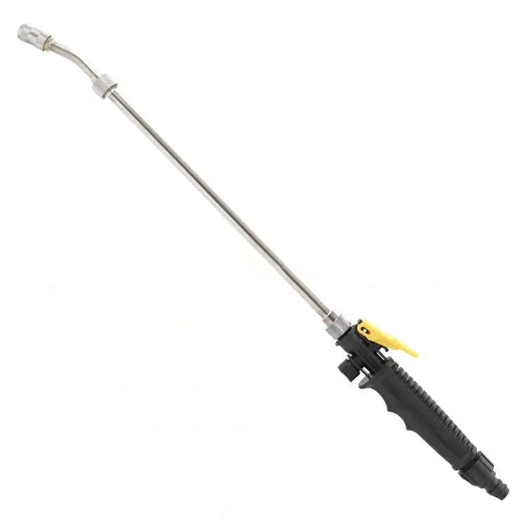 Stainless steel atomized water foam cleaning gun with removable sections for car wash and garden watering