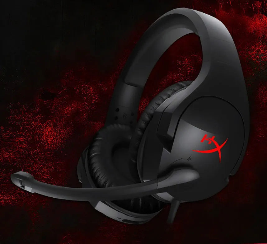 Stinger black wired over-ear gaming headset with microphone and 1.3-metre cable