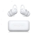 White silicone ear plugs for noise reduction, independently packed