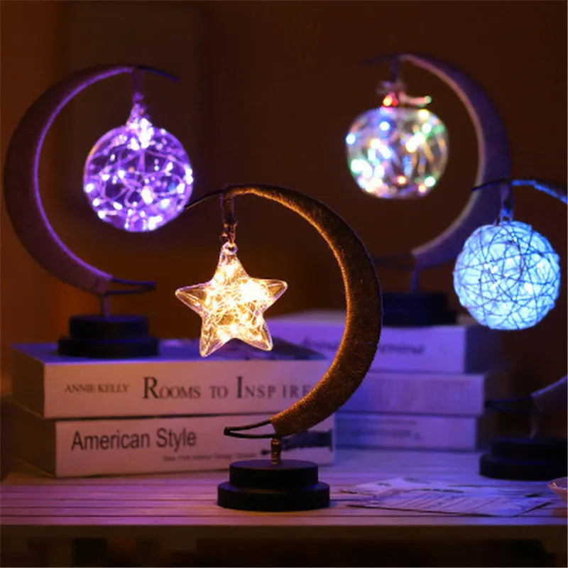 LED modelling night light in warm white with 10 LED beads, dimmable battery operation, 280x140x130mm, CE certified