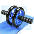 Silent abdominal wheel in black with 165mm diameter and kneeling pad