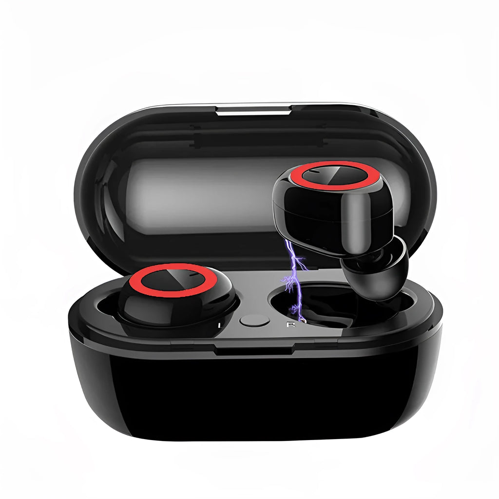Wireless TWS Bluetooth earbuds in various colour options showing separate left and right earbuds