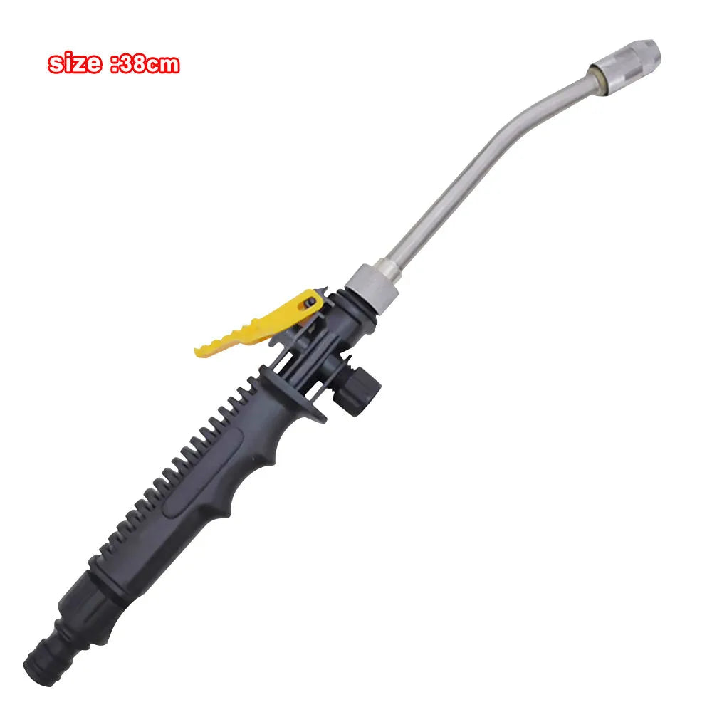 Stainless steel atomized water foam cleaning gun with removable sections for car wash and garden watering