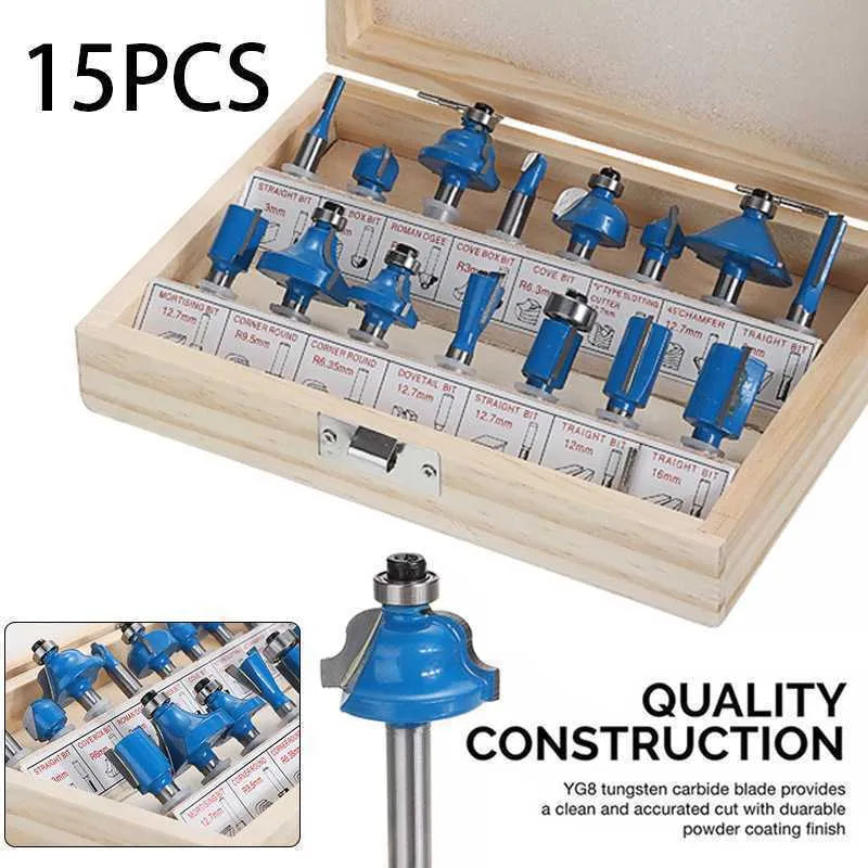 5-piece milling cutter set showing red handles with 15mm ball diameter cutting heads