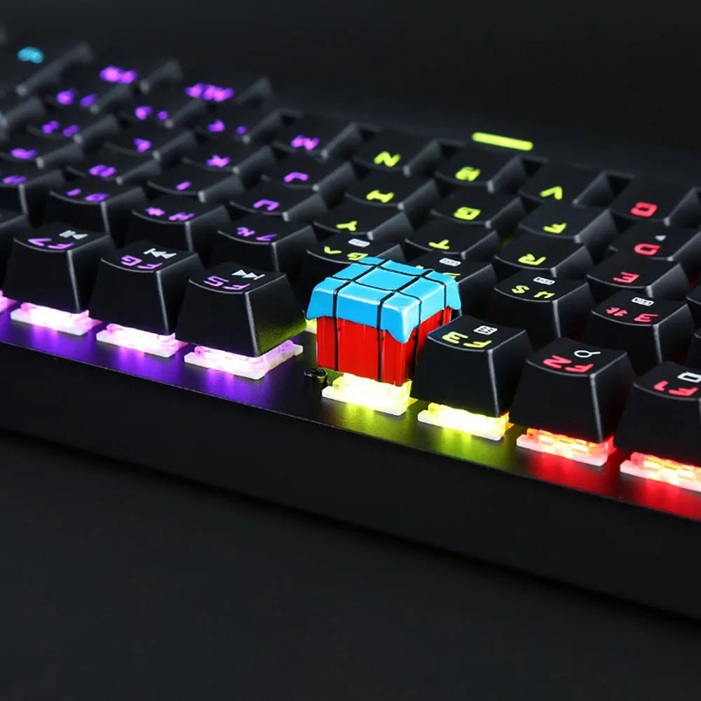 ABS metal chicken-themed single ESC keycap with style options A or B for keyboard customisation