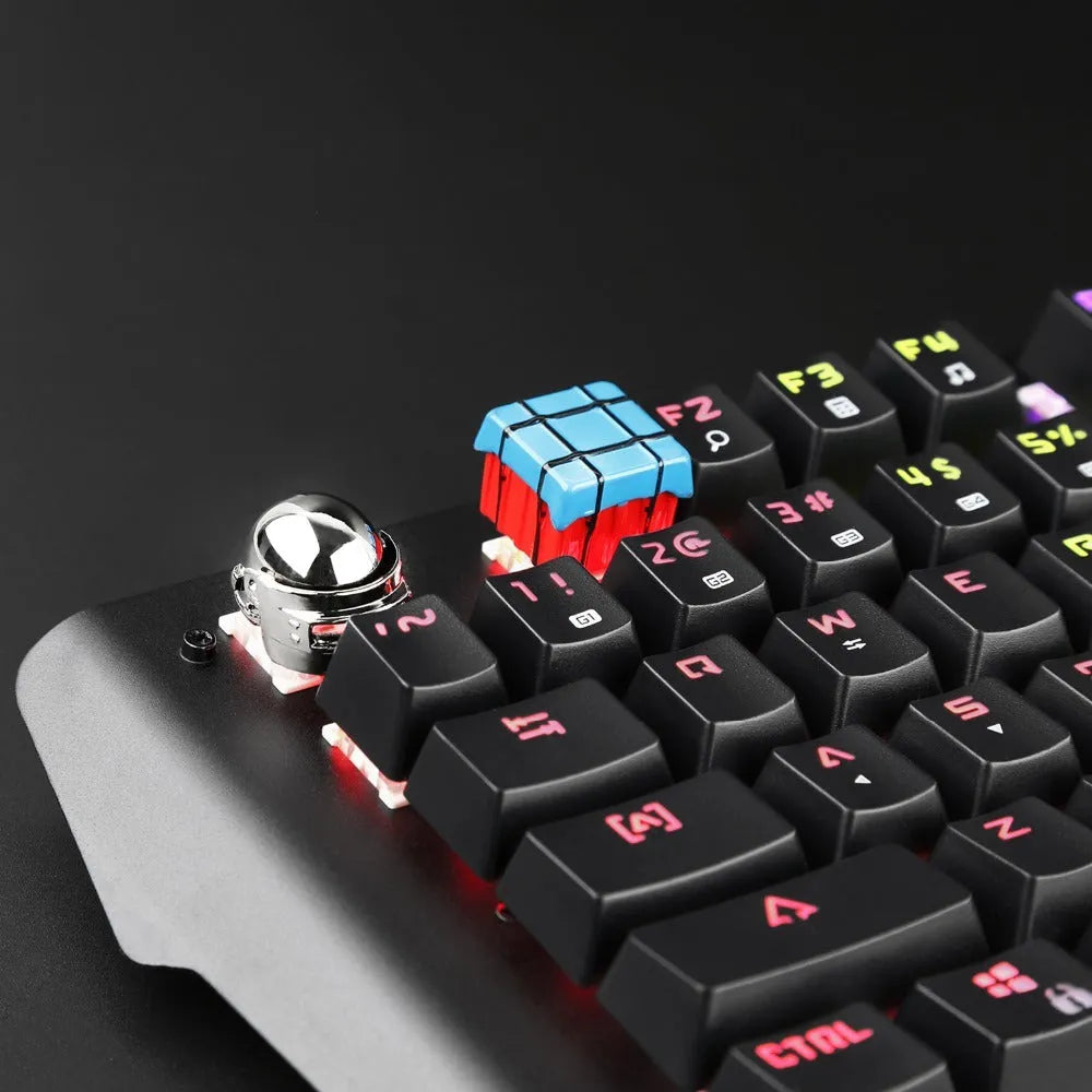ABS metal chicken-themed single ESC keycap with style options A or B for keyboard customisation