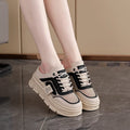 Women's mesh half slippers with height increasing insole in black, khaki, and white colour options
