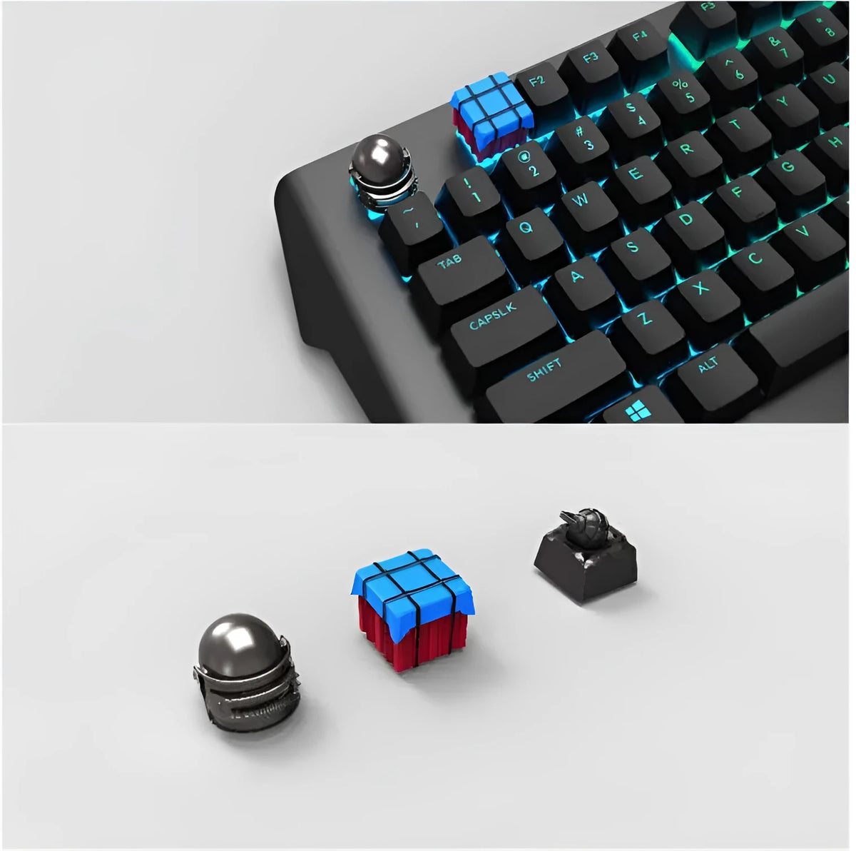 ABS metal chicken-themed single ESC keycap with style options A or B for keyboard customisation