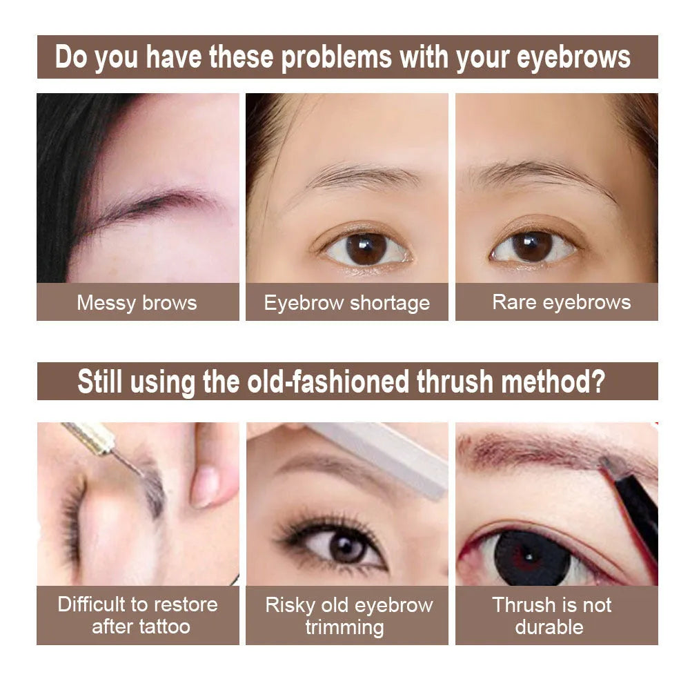 ALVER seal eyebrow powder in coffee colour with arched eyebrow design