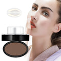 ALVER seal eyebrow powder in coffee colour with arched eyebrow design