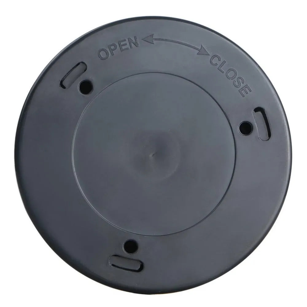 Silver circular battery-powered motion sensor night light with a white PC plastic lampshade.
