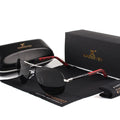 Polarized sunglasses with UV400 protection, polycarbonate lenses, aluminium alloy and silicone frame