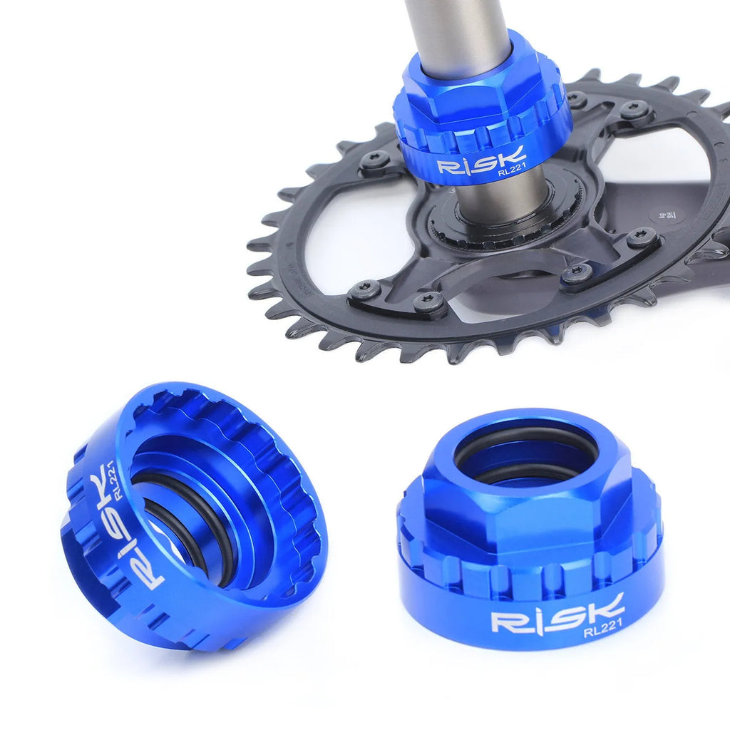 Blue anodised aluminium alloy SRAM 12-speed direct mount disc brake removal tool